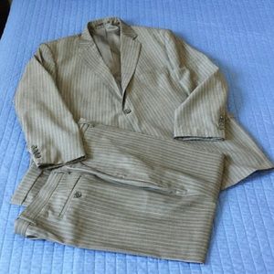 A 2-piece Gray Pinstripe Suit